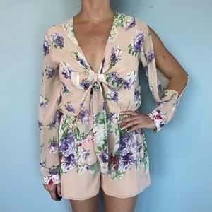 San Joy Open Sleeve Romper